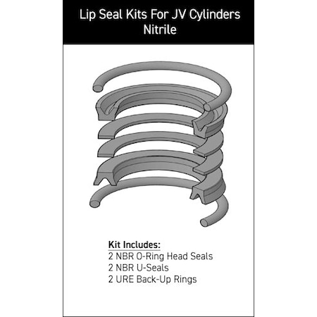Miller - After Market Parts Hydraulic Cylinder Repair Kit- I-PK-N-N-5-1.000 JV-KB100-100